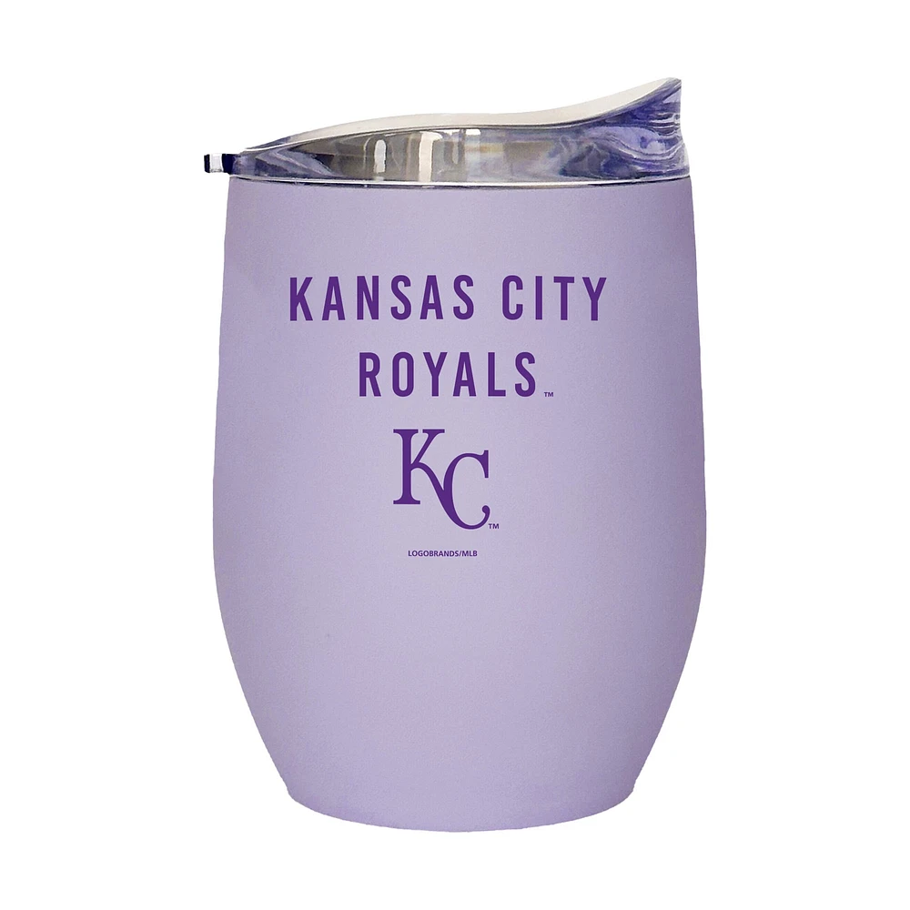 Royals de Kansas City 16oz. Gobelet incurvé doux au toucher lavande