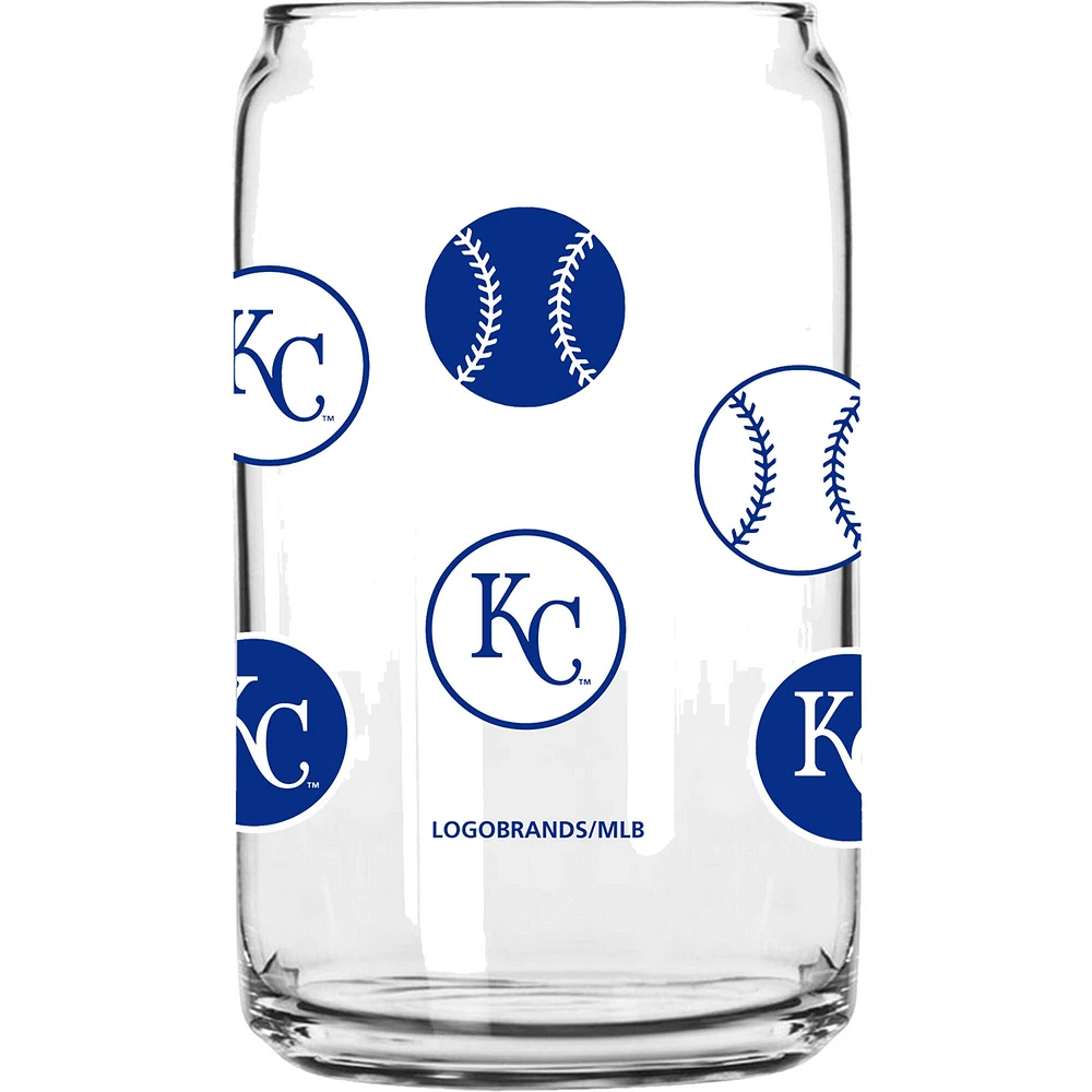 Royals de Kansas City 16 oz. Smiley peut verre