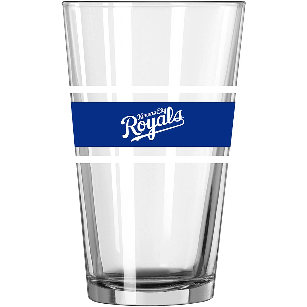 Royals de Kansas City 16 oz. Verre à pinte à rayures