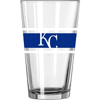 Royals de Kansas City 16 oz. Verre à pinte à rayures