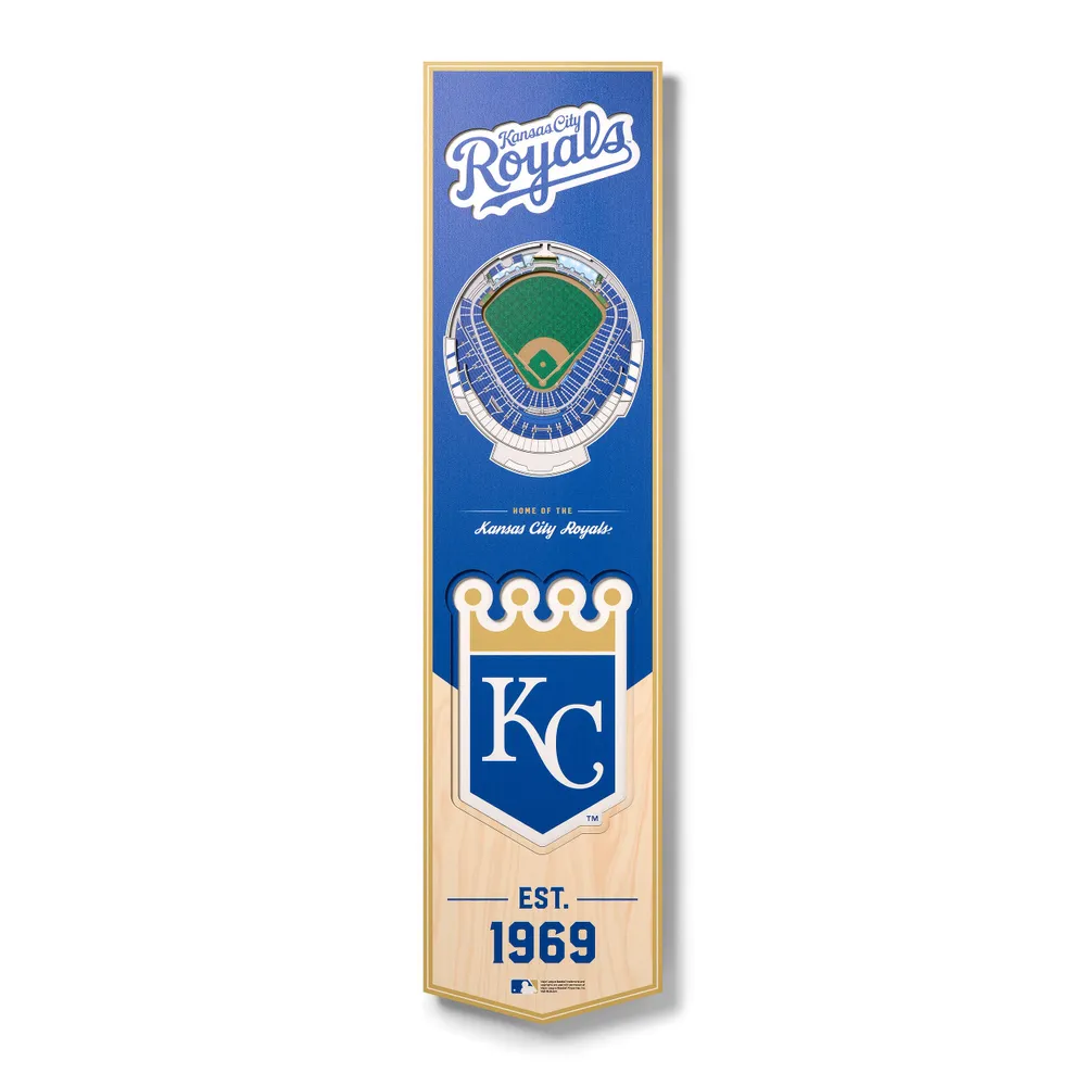 Lids Kansas City Royals 8'' x 32'' 3D StadiumView Banner