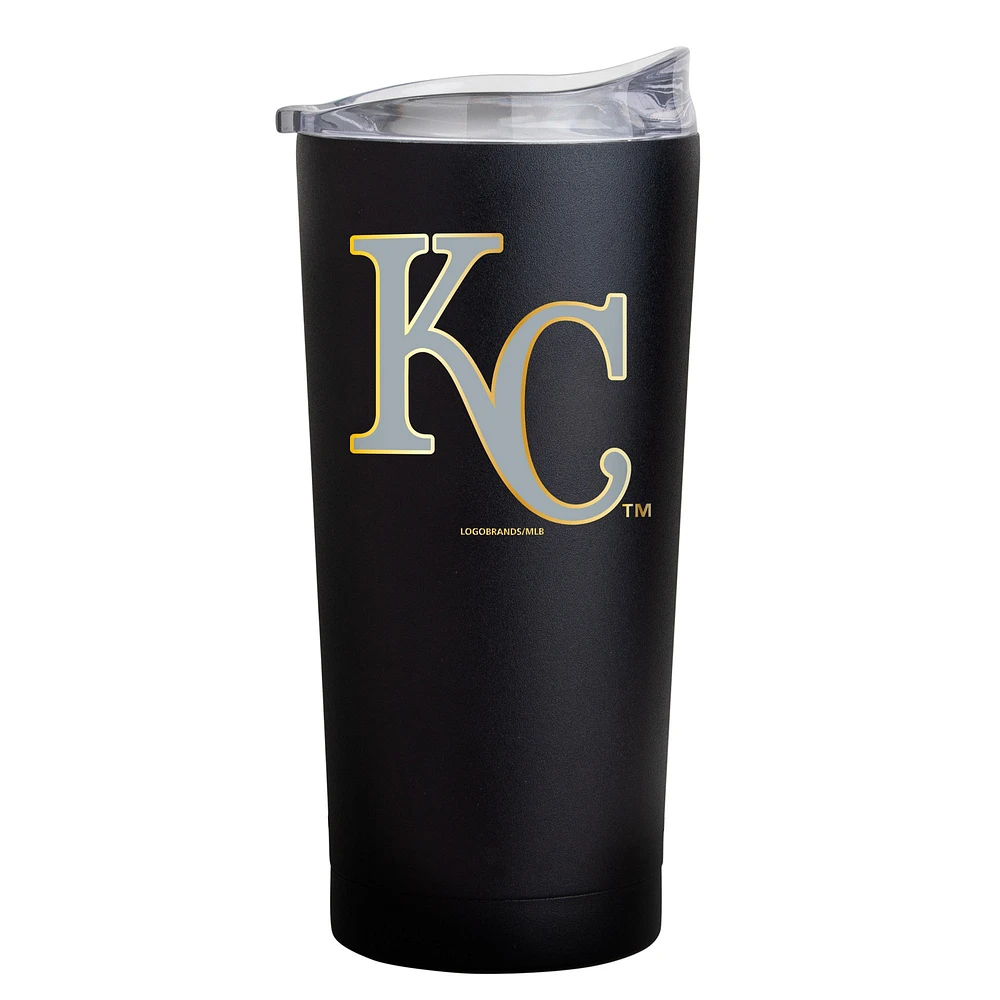 Feuille noire des Royals de Kansas City 20oz. Gobelet à revêtement en poudre