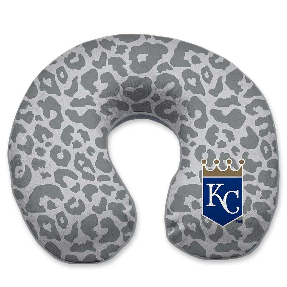 Kansas City Royals Cheetah Print Memory Foam Travel Pillow