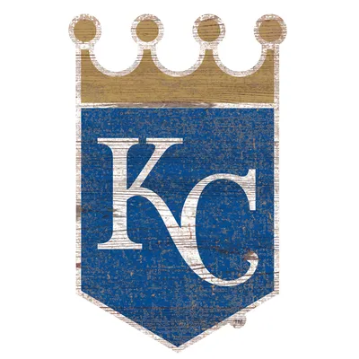 Kansas City Royals 24'' x 24'' Distressed Logo Cutout Sign