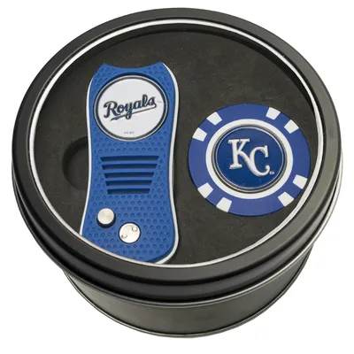 Kansas City Royals Divot Tool & Golf Chip Personalized Tin Gift Set