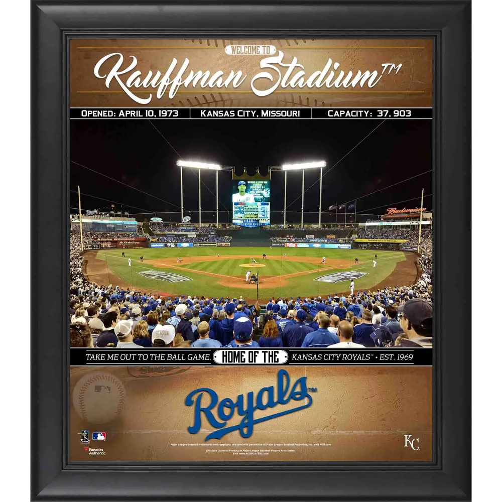 Lids Kansas City Royals Fanatics Authentic Framed 15 x 17