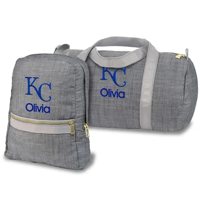 Kansas City Royals Personalized Small Backpack and Duffle Bag Set