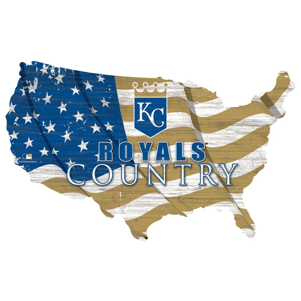 Lids Kansas City Royals USA Flag Cutout Sign