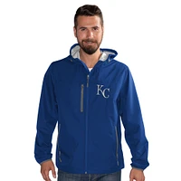 Men's G-III Sports by Carl Banks  Royal Kansas City Royals Double Play Hooded Lightweight Full-Zip Jacket