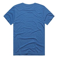 Men's Homage  Royal Kansas City Royals Hyper Local Tri-Blend T-Shirt