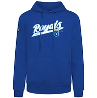 Men's Levelwear  Royal Kansas City Royals Podium Fleece Pullover Hoodie