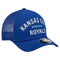 Men's New Era  Royal Kansas City Royals Minimalist 9FORTY A-Frame Adjustable Hat