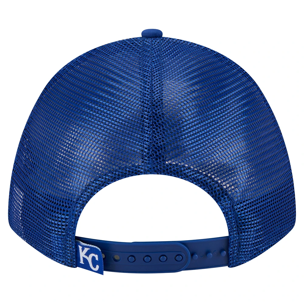 Men's New Era  Royal Kansas City Royals Minimalist 9FORTY A-Frame Adjustable Hat