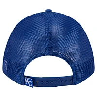Men's New Era  Royal Kansas City Royals Minimalist 9FORTY A-Frame Adjustable Hat