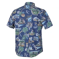 Chemise boutonnée à trois mélanges pittoresques Reyn Spooner Royal Kansas City Royals pour homme