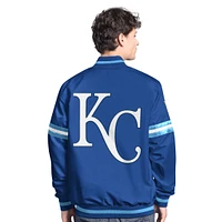 Men's Starter  Royal Kansas City Royals Scout Full-Snap Varsity Jacket