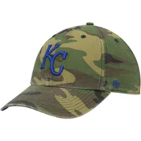 Men's '47 Camo Kansas City Royals Team Clean Up Adjustable Hat - OSFA 