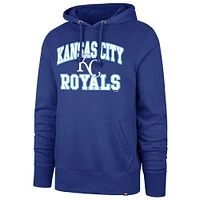 Men's '47  Royal Kansas City Royals Velocity Headline Pullover Hoodie