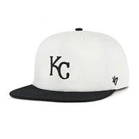 Casquette snapback blanche/noire « 47 » pour homme des Kansas City Royals Foundation