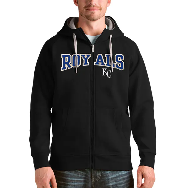 Men's Fanatics Branded Royal/Heathered Gray Kansas City Royals Expansion  Team Full-Zip Hoodie