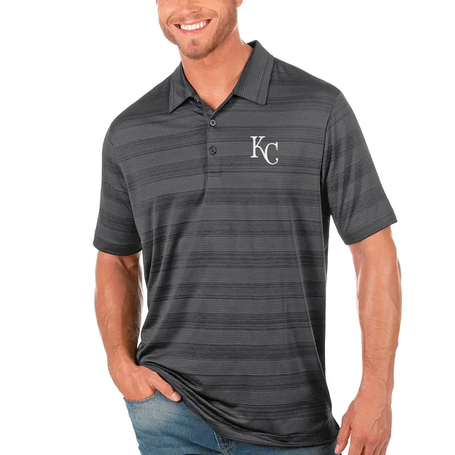 Kansas City Royals Cutter & Buck Prospect Textured Stretch Mens Short Sleeve Polo