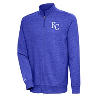 Veste zippée intégrale Antigua Heather Royal Kansas City Royals pour homme