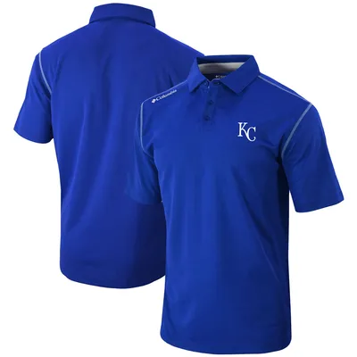 Lids Kansas City Royals Nike Home Plate Striped Polo - Royal/Gray