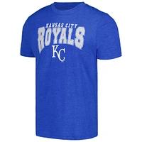 Ensemble de nuit pour hommes Concepts Sport Charcoal/Royal Kansas City Royals Meter T-shirt et pantalon