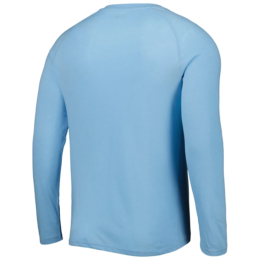 Men's Concepts Sport Light Blue Kansas City Royals Inertia Raglan Long Sleeve Henley T-Shirt