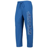 Men's Concepts Sport Royal/Light Blue Kansas City Royals Meter T-Shirt and Pants Sleep Set