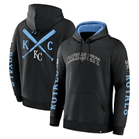 Men's Fanatics  Black Kansas City Royals Big Legacy Fleece Pullover Hoodie
