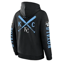 Men's Fanatics  Black Kansas City Royals Big Legacy Fleece Pullover Hoodie