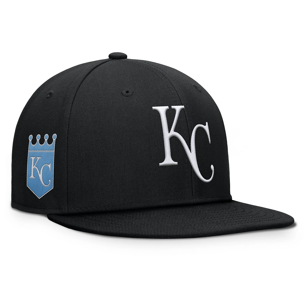 Men's Fanatics Black Kansas City Royals Walk-Off Bullpen Snapback Hat