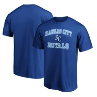 Fanatics Men's Black Kansas City Royals Midnight Mascot Team Logo T-shirt