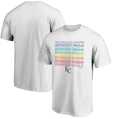 Kansas City Royals Fanatics Branded Pride T-Shirt - White