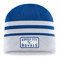 Bonnet en tricot à revers Fanatics gris Kansas City Royals pour hommes