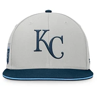 Men's Fanatics Gray Kansas City Royals Knuckleball Snapback Hat