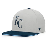Men's Fanatics Gray Kansas City Royals Knuckleball Snapback Hat