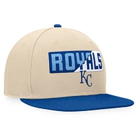 Men's Fanatics Khaki/Royal Kansas City Royals Cycle Snapback Hat