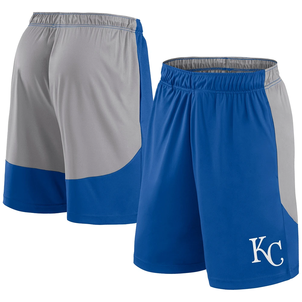 Short Fanatics Royal/Gris Kansas City Royals Go Hard pour hommes