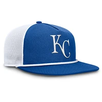Casquette Snapback Fanatics Royal/Blanc pour homme, style Clubhouse des Kansas City Royals
