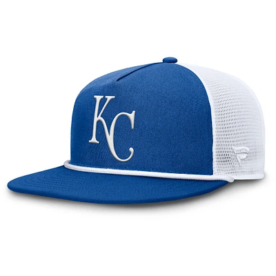 Casquette Snapback Fanatics Royal/Blanc pour homme, style Clubhouse des Kansas City Royals
