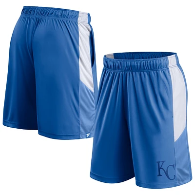 Men's Fanatics Royal Kansas City Royals Champion Rush Color Block Shorts