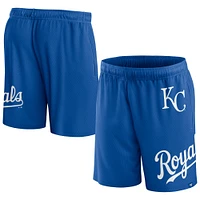 Short en maille Fanatics Royal Kansas City Royals Clincher pour hommes