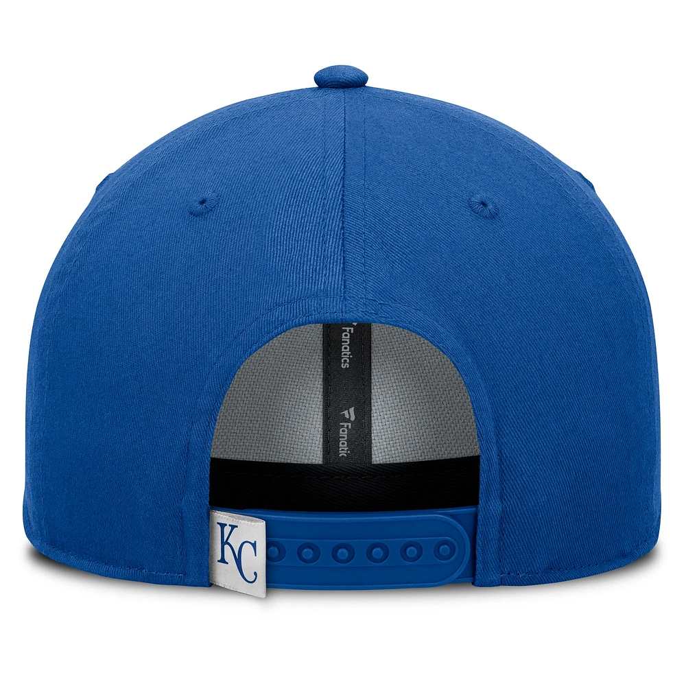 Men's Fanatics Royal Kansas City Royals Clubhouse Foul Ball A-Frame Adjustable Hat