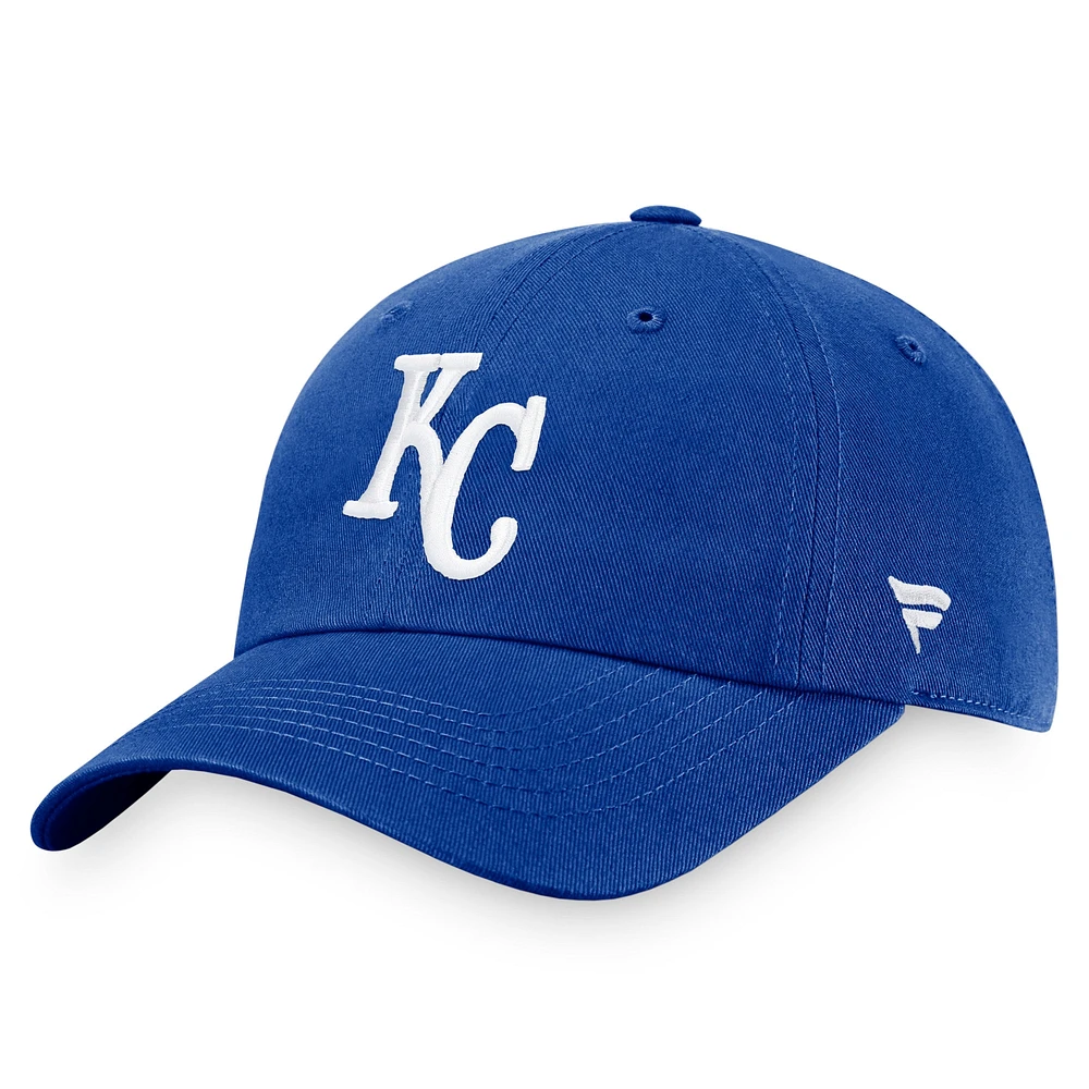 Casquette réglable Fanatics Royal Kansas City Royals Cooperstown Collection Core pour hommes