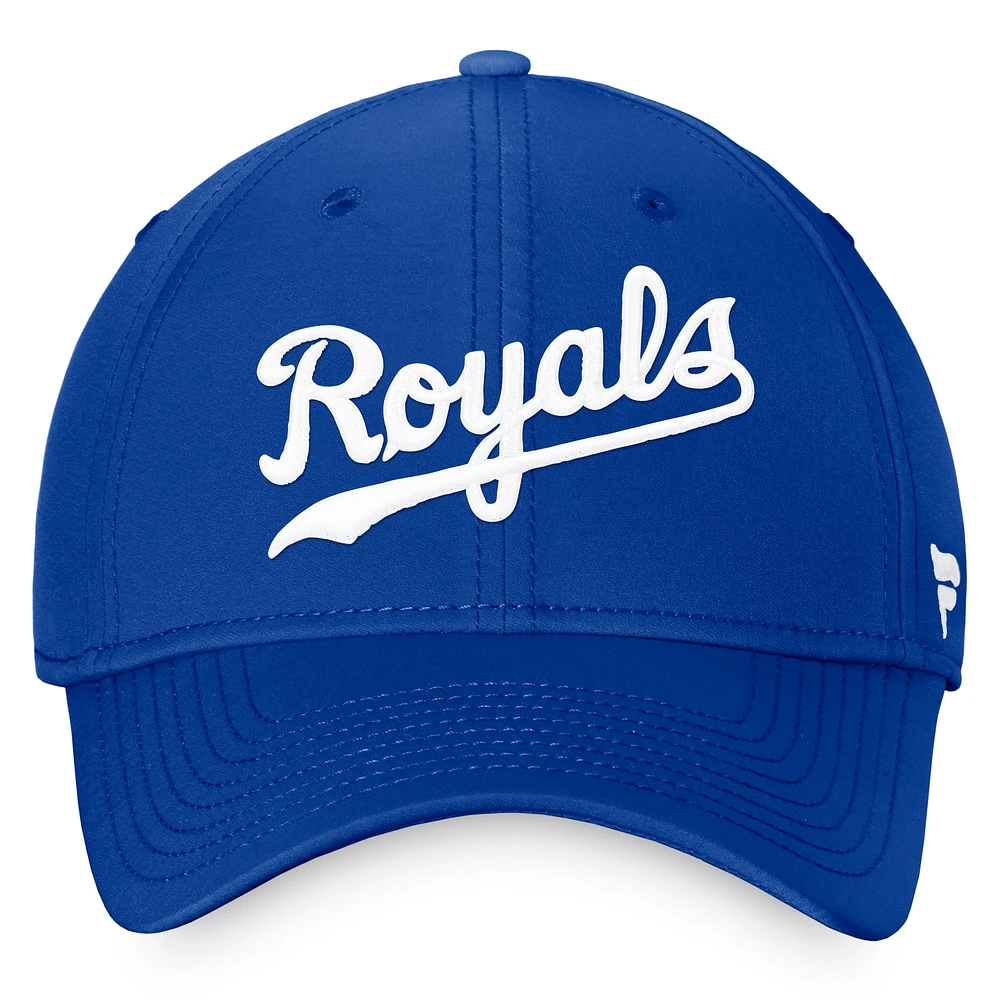 Casquette Fanatics Royal Kansas City Royals Cooperstown Core Flex pour hommes