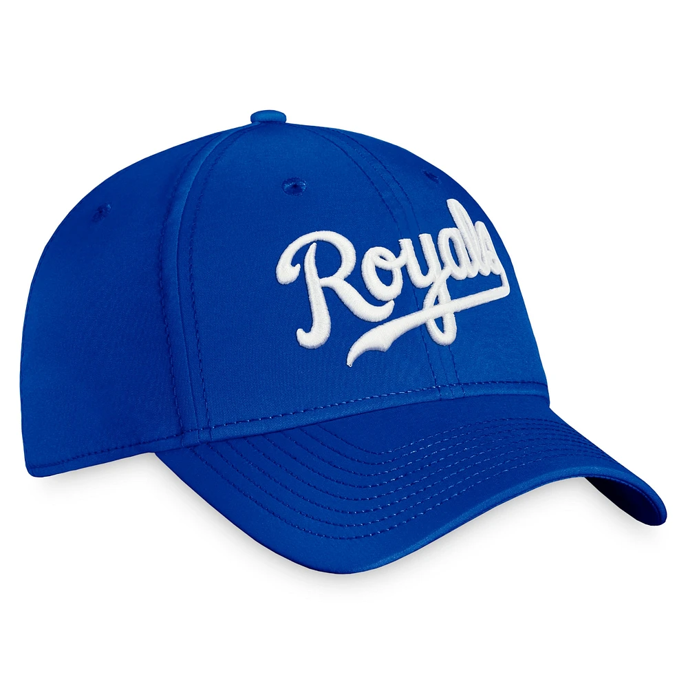 Casquette Fanatics Royal Kansas City Royals Core Flex pour hommes