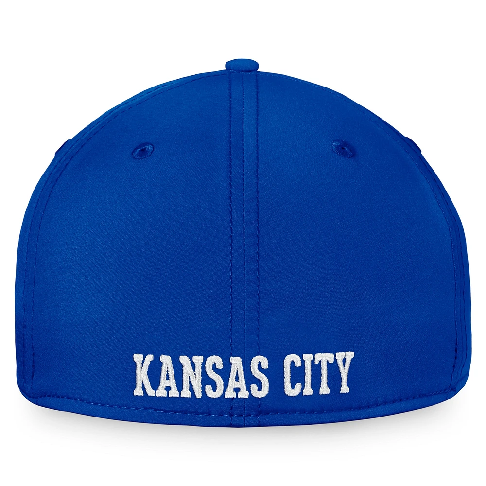 Casquette Fanatics Royal Kansas City Royals Core Flex pour hommes