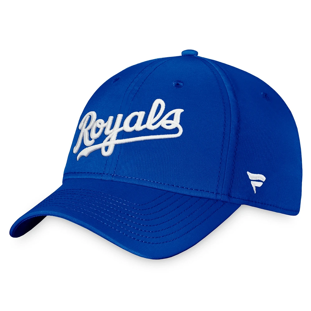 Casquette Fanatics Royal Kansas City Royals Core Flex pour hommes